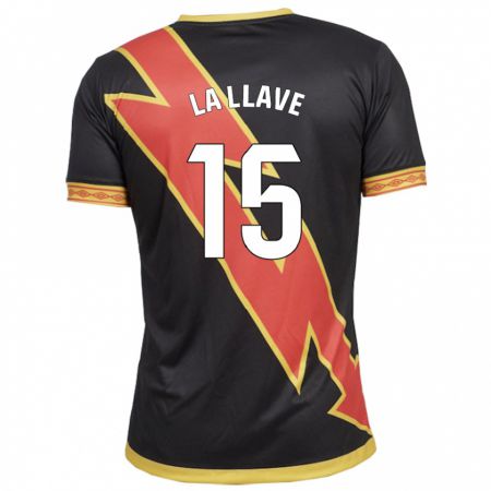 Kandiny Uomo Maglia Kevin De La Llave #15 Nero Kit Gara Away 2023/24 Maglietta