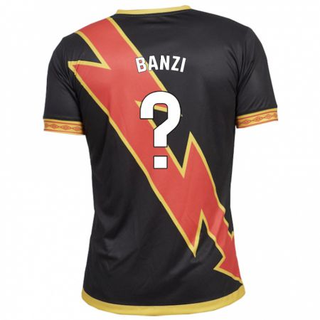 Kandiny Hombre Camiseta Cedrick Banzi #0 Negro 2ª Equipación 2023/24 La Camisa