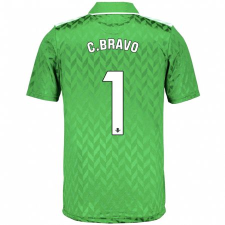 Kandiny Uomo Maglia Claudio Bravo #1 Verde Kit Gara Away 2023/24 Maglietta