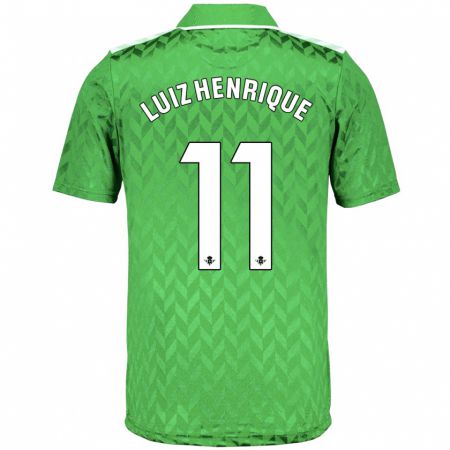 Kandiny Uomo Maglia Luiz Henrique #11 Verde Kit Gara Away 2023/24 Maglietta