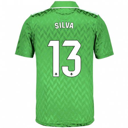 Kandiny Hombre Camiseta Rui Silva #13 Verde 2ª Equipación 2023/24 La Camisa