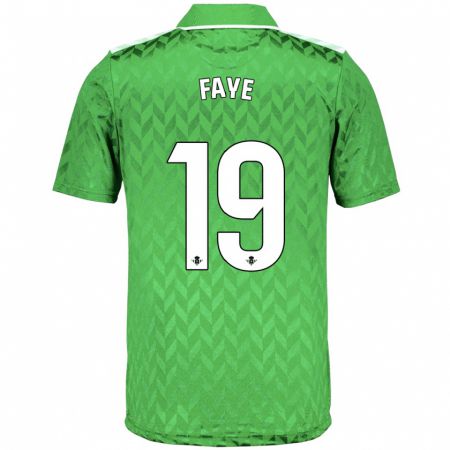 Kandiny Hombre Camiseta Souleymane Faye #19 Verde 2ª Equipación 2023/24 La Camisa