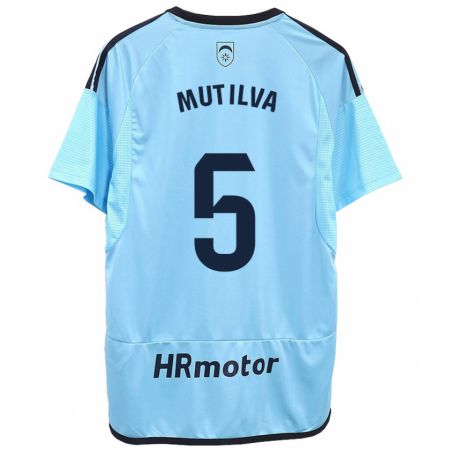 Kandiny Uomo Maglia Christian Mutilva #5 Blu Kit Gara Away 2023/24 Maglietta