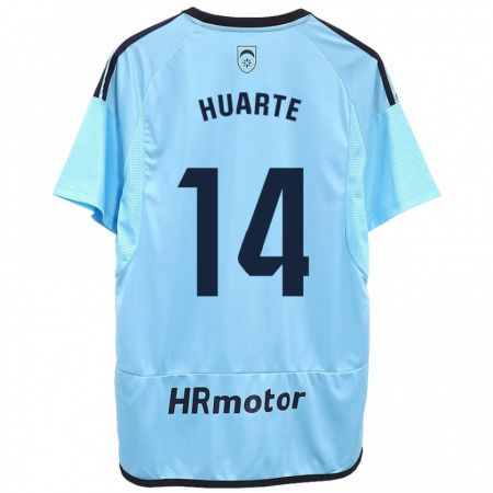 Kandiny Hombre Camiseta Xabi Huarte #14 Azul 2ª Equipación 2023/24 La Camisa