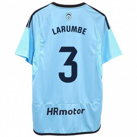 Kandiny Hombre Camiseta Saioa Larumbe Beloqui #3 Azul 2ª Equipación 2023/24 La Camisa