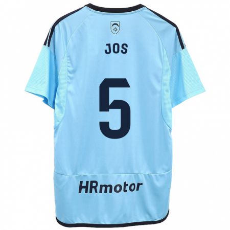 Kandiny Hombre Camiseta Josune Urdaniz Maurin #5 Azul 2ª Equipación 2023/24 La Camisa