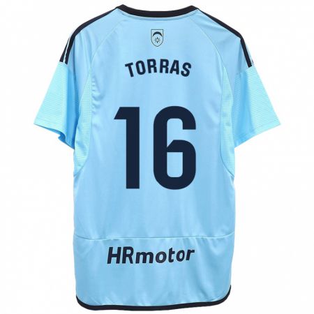 Kandiny Uomo Maglia Mar Torrás De Fortuny #16 Blu Kit Gara Away 2023/24 Maglietta