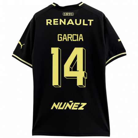 Kandiny Uomo Maglia Damián García #14 Nero Kit Gara Away 2023/24 Maglietta