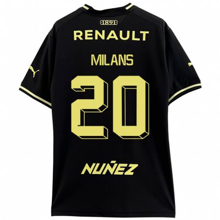 Kandiny Uomo Maglia Pedro Milans #20 Nero Kit Gara Away 2023/24 Maglietta