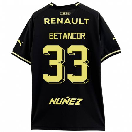 Kandiny Uomo Maglia Bruno Betancor #33 Nero Kit Gara Away 2023/24 Maglietta