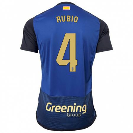 Kandiny Uomo Maglia Miguel Rubio #4 Marina Militare Kit Gara Away 2023/24 Maglietta