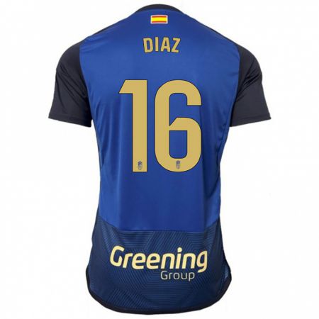 Kandiny Uomo Maglia Víctor Díaz #16 Marina Militare Kit Gara Away 2023/24 Maglietta