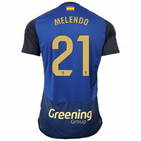 Kandiny Uomo Maglia Óscar Melendo #21 Marina Militare Kit Gara Away 2023/24 Maglietta