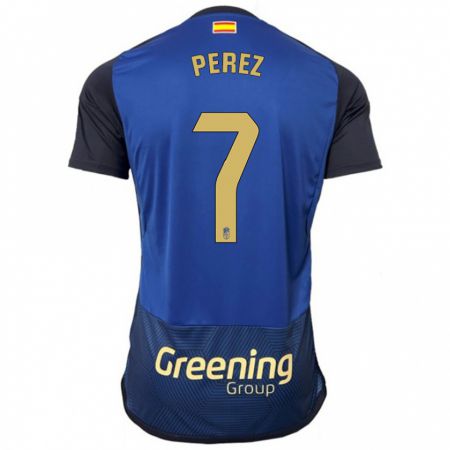 Kandiny Uomo Maglia Laura Pérez #7 Marina Militare Kit Gara Away 2023/24 Maglietta