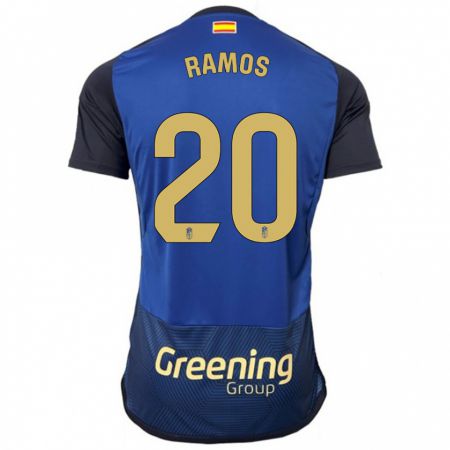 Kandiny Uomo Maglia Lucía Ramos #20 Marina Militare Kit Gara Away 2023/24 Maglietta