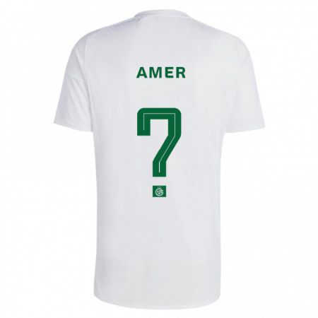 Kandiny Hombre Camiseta Mohamad Amer #0 Verde Azul 2ª Equipación 2023/24 La Camisa