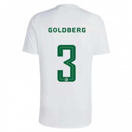 Kandiny Hombre Camiseta Shon Goldberg #3 Verde Azul 2ª Equipación 2023/24 La Camisa