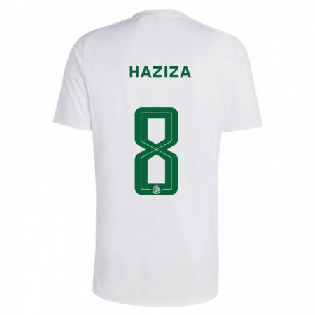 Kandiny Uomo Maglia Dolev Haziza #8 Verde Blu Kit Gara Away 2023/24 Maglietta