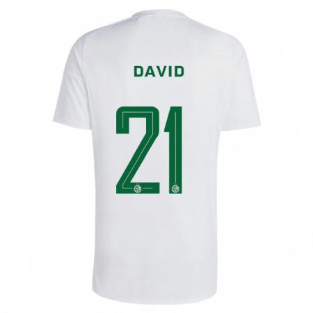 Kandiny Hombre Camiseta Dean David #21 Verde Azul 2ª Equipación 2023/24 La Camisa