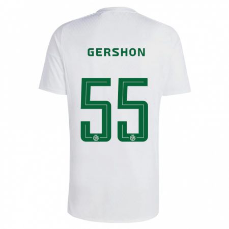 Kandiny Uomo Maglia Rami Gershon #55 Verde Blu Kit Gara Away 2023/24 Maglietta