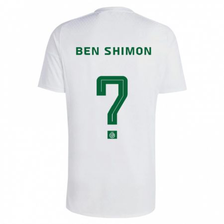 Kandiny Uomo Maglia Elad Ben Shimon #0 Verde Blu Kit Gara Away 2023/24 Maglietta