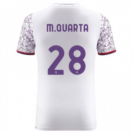 Kandiny Uomo Maglia Lucas Martínez Quarta #28 Bianco Kit Gara Away 2023/24 Maglietta