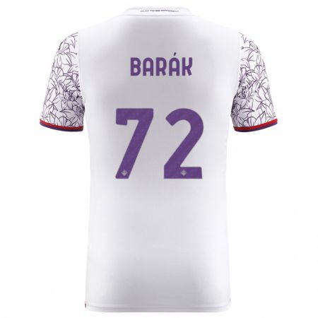 Kandiny Uomo Maglia Antonin Barak #72 Bianco Kit Gara Away 2023/24 Maglietta