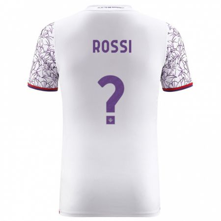 Kandiny Uomo Maglia Alessandro Rossi #0 Bianco Kit Gara Away 2023/24 Maglietta