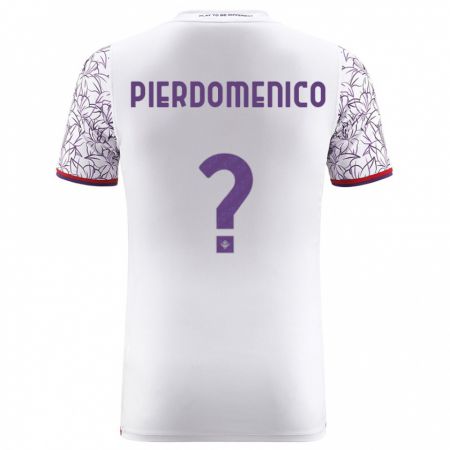 Kandiny Uomo Maglia Jacopo Di Pierdomenico #0 Bianco Kit Gara Away 2023/24 Maglietta