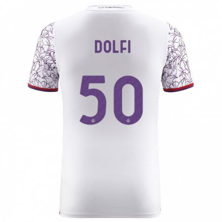 Kandiny Uomo Maglia Brando Dolfi #50 Bianco Kit Gara Away 2023/24 Maglietta