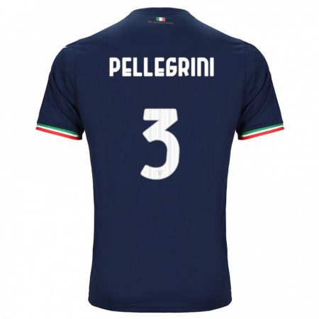 Kandiny Uomo Maglia Luca Pellegrini #3 Marina Militare Kit Gara Away 2023/24 Maglietta