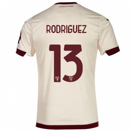 Kandiny Uomo Maglia Ricardo Rodríguez #13 Champagne Kit Gara Away 2023/24 Maglietta