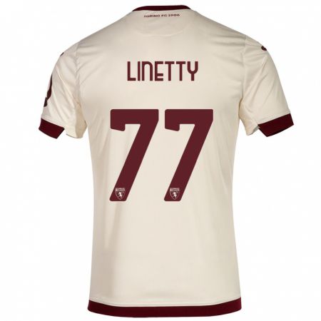 Kandiny Uomo Maglia Karol Linetty #77 Champagne Kit Gara Away 2023/24 Maglietta