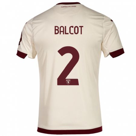 Kandiny Uomo Maglia Côme Bianay Balcot #2 Champagne Kit Gara Away 2023/24 Maglietta