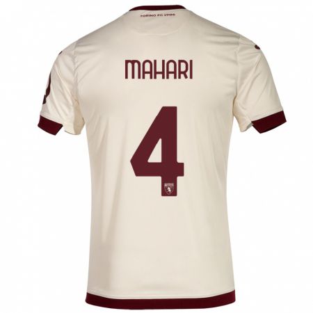 Kandiny Uomo Maglia Efdon Mahari #4 Champagne Kit Gara Away 2023/24 Maglietta