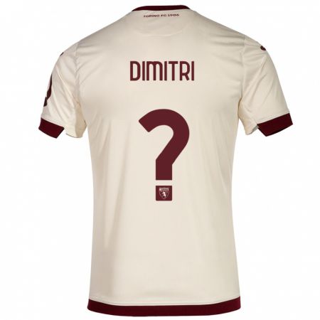 Kandiny Uomo Maglia Matteo Dimitri #0 Champagne Kit Gara Away 2023/24 Maglietta