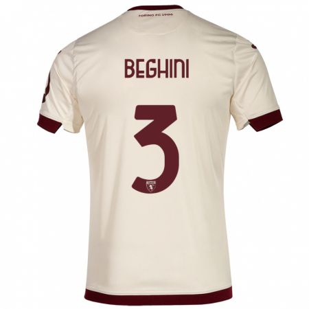 Kandiny Uomo Maglia Giulia Beghini #3 Champagne Kit Gara Away 2023/24 Maglietta