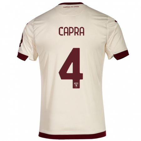 Kandiny Uomo Maglia Valentina Capra #4 Champagne Kit Gara Away 2023/24 Maglietta