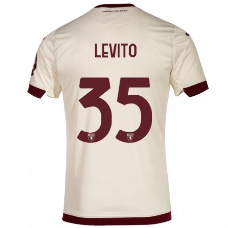 Kandiny Uomo Maglia Isabeau Levito #35 Champagne Kit Gara Away 2023/24 Maglietta