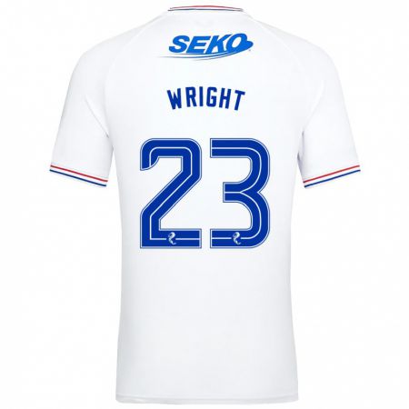 Kandiny Uomo Maglia Scott Wright #23 Bianco Kit Gara Away 2023/24 Maglietta