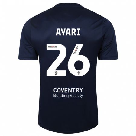 Kandiny Herren Yasin Ayari #26 Rote Marine Auswärtstrikot Trikot 2023/24 T-Shirt Österreich