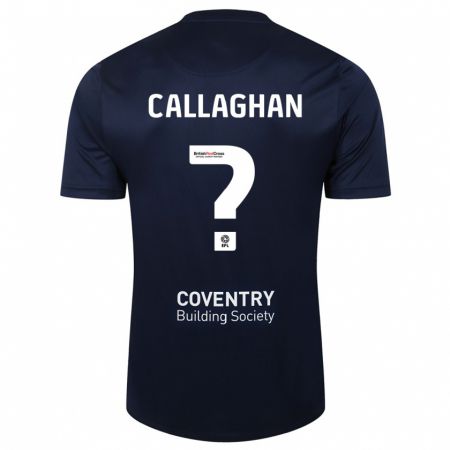 Kandiny Hombre Camiseta Charlie Callaghan #0 Rojo Azul Marino 2ª Equipación 2023/24 La Camisa