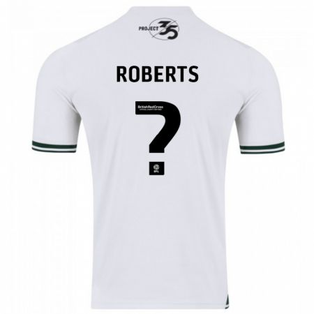 Kandiny Uomo Maglia Caleb Roberts #0 Bianco Kit Gara Away 2023/24 Maglietta