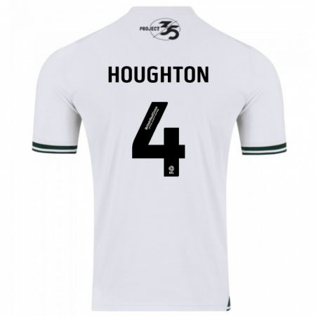 Kandiny Uomo Maglia Jordan Houghton #4 Bianco Kit Gara Away 2023/24 Maglietta