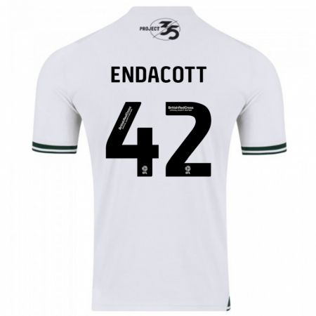 Kandiny Uomo Maglia Jack Endacott #42 Bianco Kit Gara Away 2023/24 Maglietta