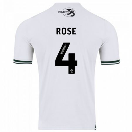 Kandiny Uomo Maglia Jemma Rose #4 Bianco Kit Gara Away 2023/24 Maglietta