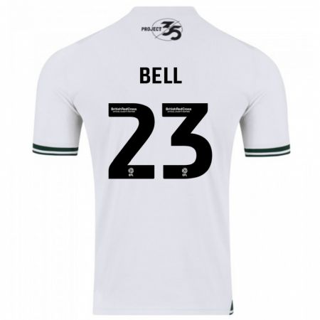 Kandiny Uomo Maglia Katelyn Bell #23 Bianco Kit Gara Away 2023/24 Maglietta