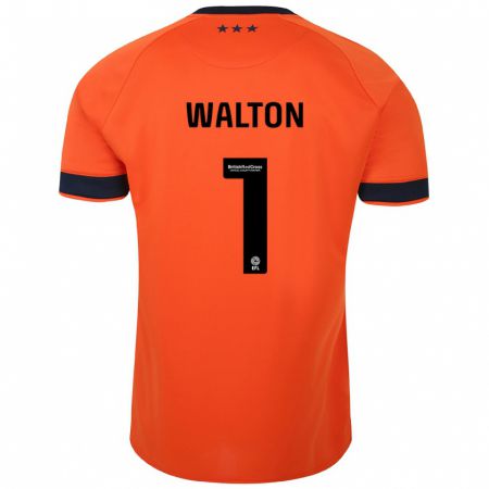 Kandiny Uomo Maglia Christian Walton #1 Arancia Kit Gara Away 2023/24 Maglietta