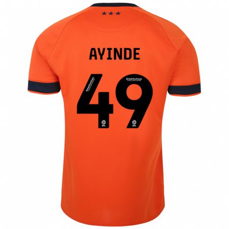 Kandiny Herren Leon Ayinde #49 Orangefarben Auswärtstrikot Trikot 2023/24 T-Shirt Österreich