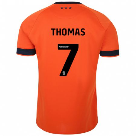 Kandiny Uomo Maglia Natasha Thomas #7 Arancia Kit Gara Away 2023/24 Maglietta